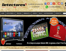 Tablet Screenshot of detectoresperu.com